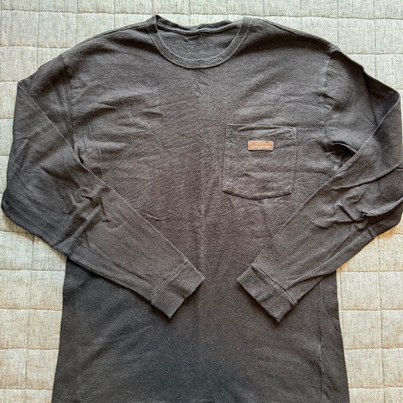 Patagonia Hemp Workwear Long Sleeve Pocket Shirt - Black - Men's Small - Picture 1 of 3